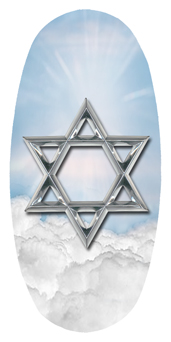 DASOV 120 BL SL Star of David Blue Silver